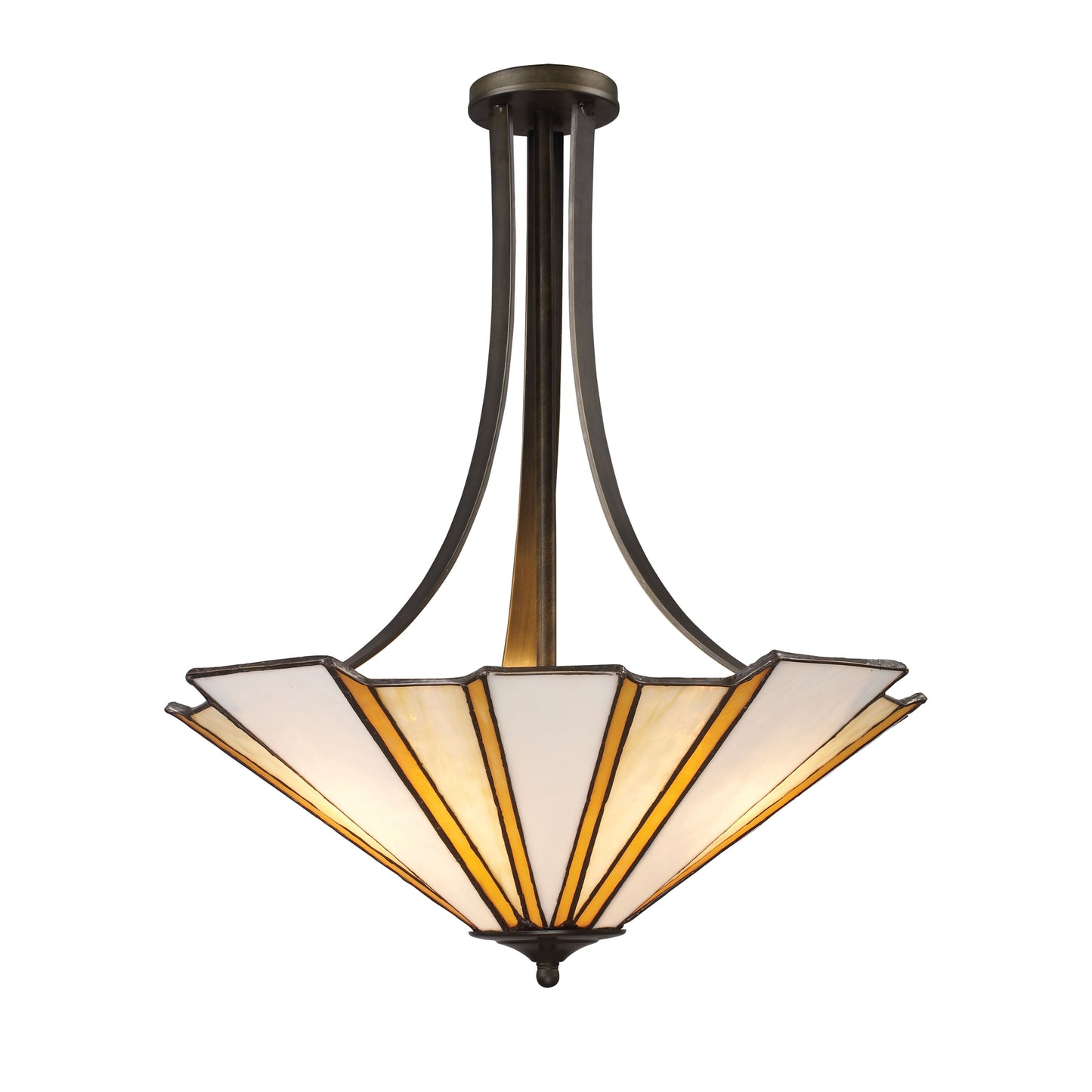 ELK SHOWROOM 08003-AB FULTON 3-LIGHT PENDANT in ANTIQUE BRONZE