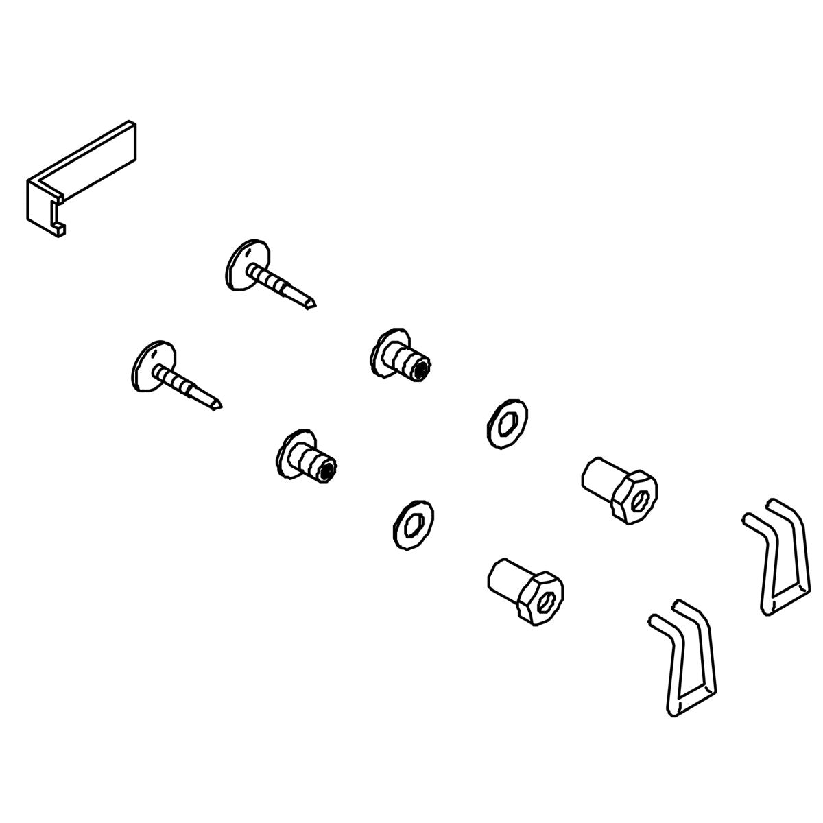 KOHLER Tank Cover Locks - Bright Chrome, K-1000401-BC