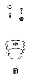 KOHLER Handle Kit - Polished Chrome, K-1000434-CP