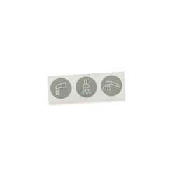 MOEN 100087 Commercial Shower Function Label, 3 Function Transfer Valve