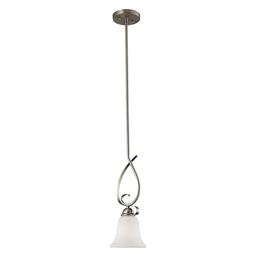 THOMAS 1001PS/20 Brighton 6'' Wide 1-Light Mini Pendant - Brushed Nickel