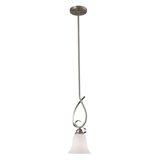 THOMAS 1001PS/20 Brighton 6'' Wide 1-Light Mini Pendant - Brushed Nickel