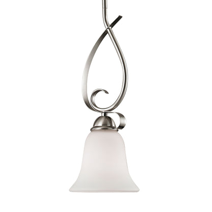 THOMAS 1001PS/20 Brighton 6'' Wide 1-Light Mini Pendant - Brushed Nickel