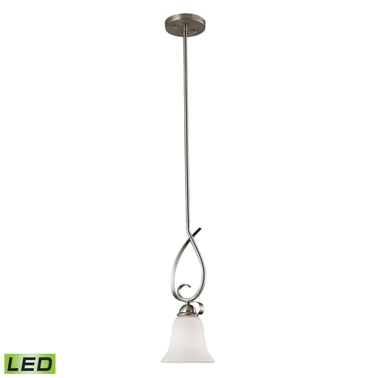 THOMAS 1001PS/20-LED Brighton 6'' Wide 1-Light Mini Pendant - Brushed Nickel