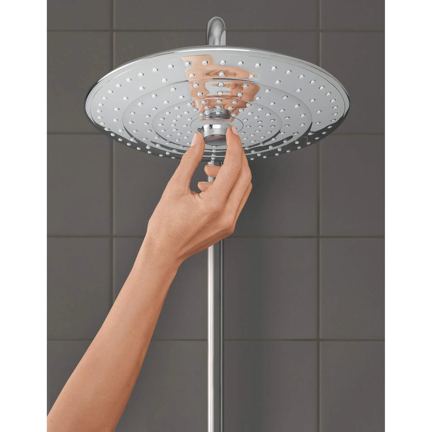 GROHE 26457000 Euphoria 260 Shower Head, 10" - 3 Sprays, 2.5 gpm - Chrome