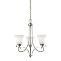 THOMAS 1003CH/20 Brighton 20'' Wide 3-Light Chandelier - Brushed Nickel