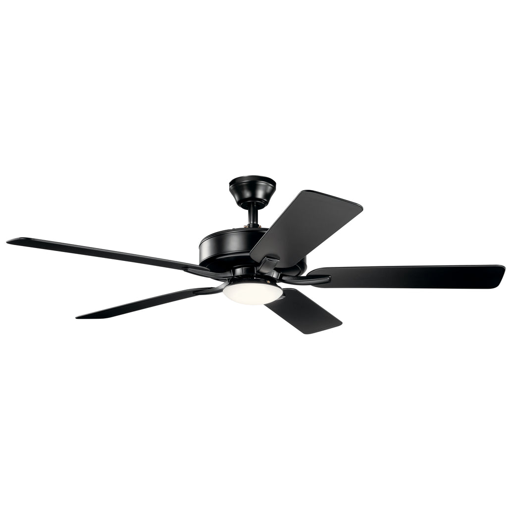 KICHLER 330019SBK 52" Basics Pro Designer Led Fan Satin Black