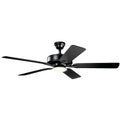 KICHLER 330019SBK 52" Basics Pro Designer Led Fan Satin Black