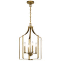 KICHLER 42496NBR Morrigan 15" 4 Light Mini Chandelier Natural Brass