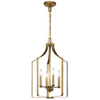 KICHLER 42496NBR Morrigan 15" 4 Light Mini Chandelier Natural Brass