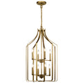 KICHLER 42498NBR Morrigan 19" 8 Light Foyer Chandelier Natural Bras
