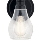 KICHLER 45390BK Greenbrier 1 Light Wall Sconce Black