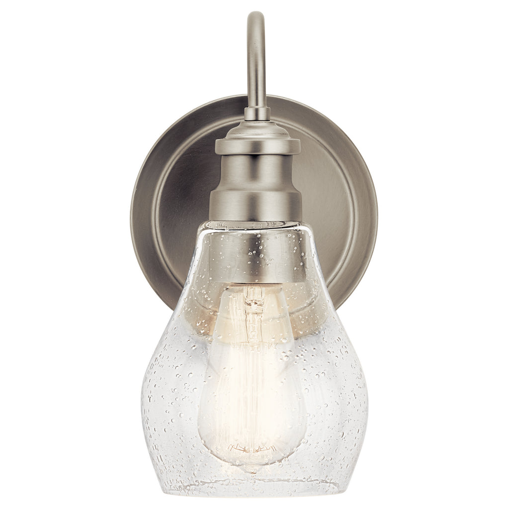 KICHLER 45390NI Greenbrier 1 Light Wall Sconce Nickel