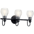 KICHLER 45392BK Greenbrier 3 Light Vanity Light Black