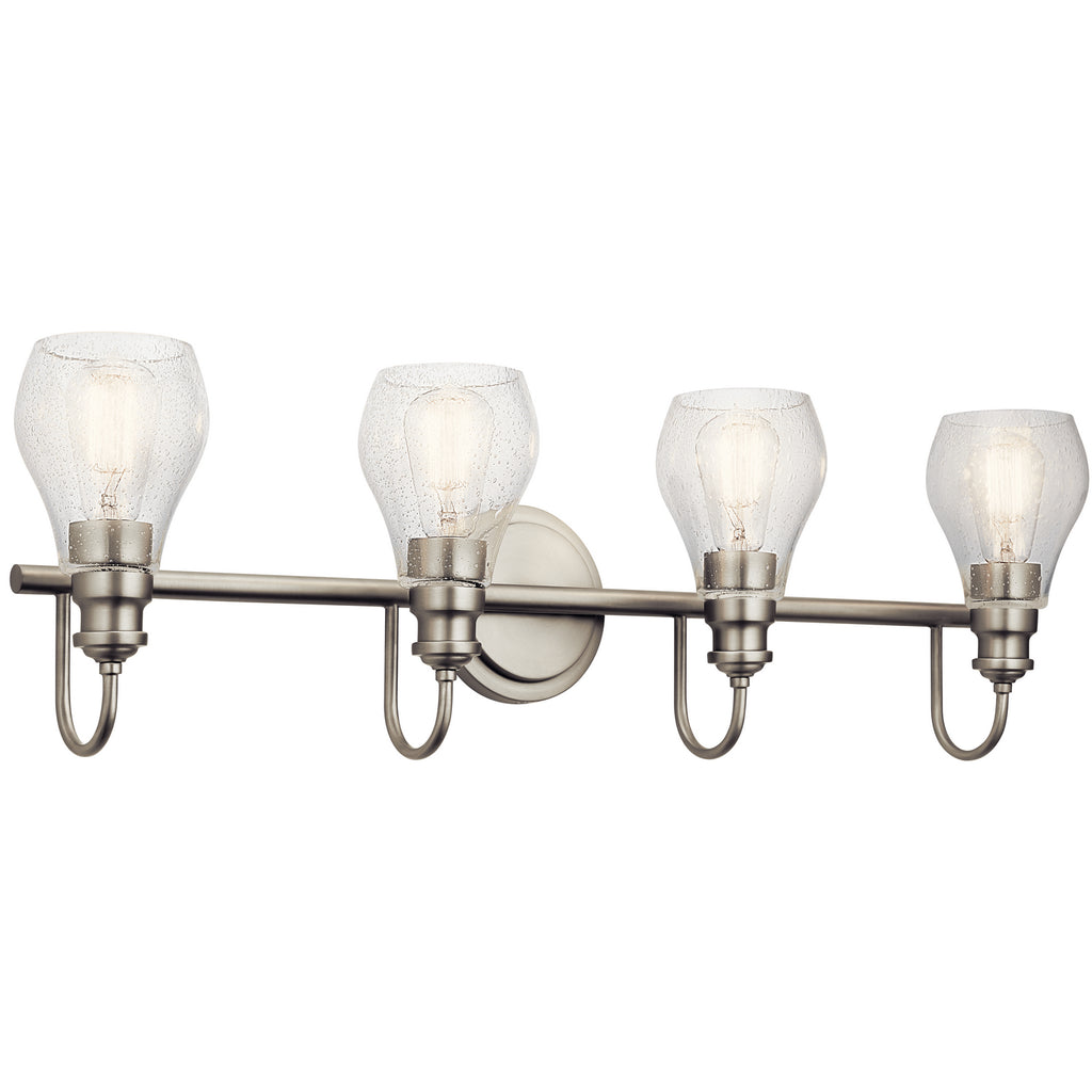 KICHLER 45393NI Greenbrier 4 Light Vanity Light Nickel