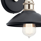 KICHLER 45943BK Clyde 1 Light Wall Sconce Black