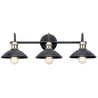 KICHLER 45945BK Clyde 3 Light Vanity Light Black