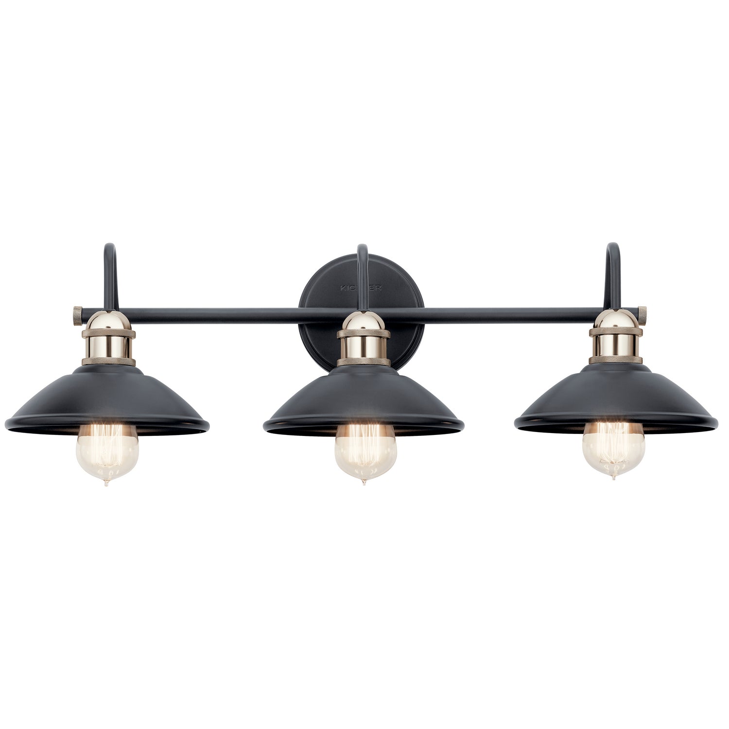 KICHLER 45945BK Clyde 3 Light Vanity Light Black