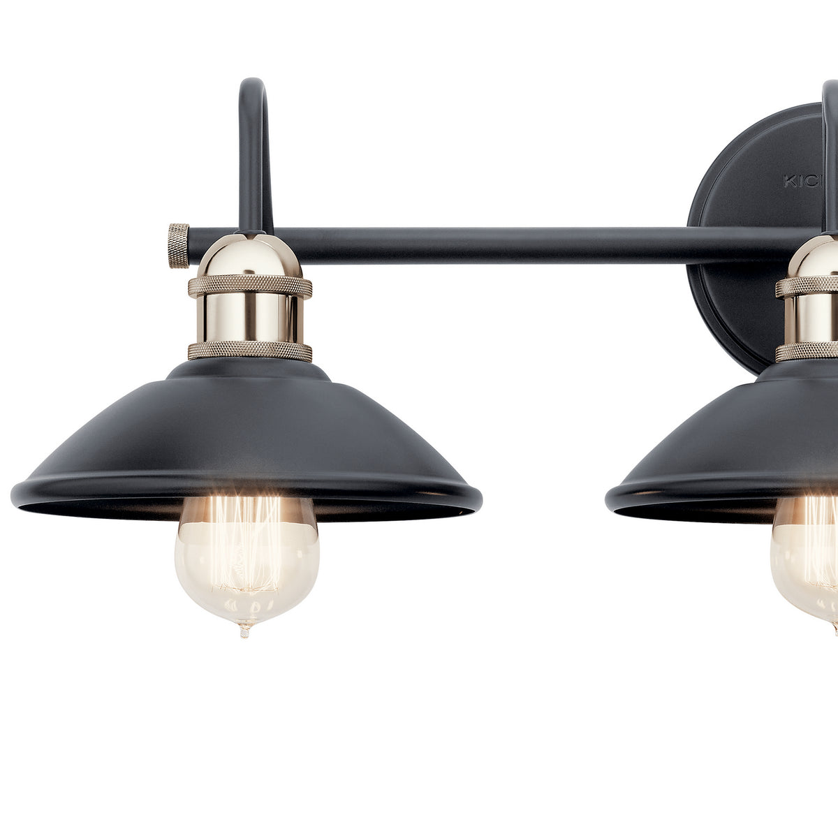 KICHLER 45945BK Clyde 3 Light Vanity Light Black
