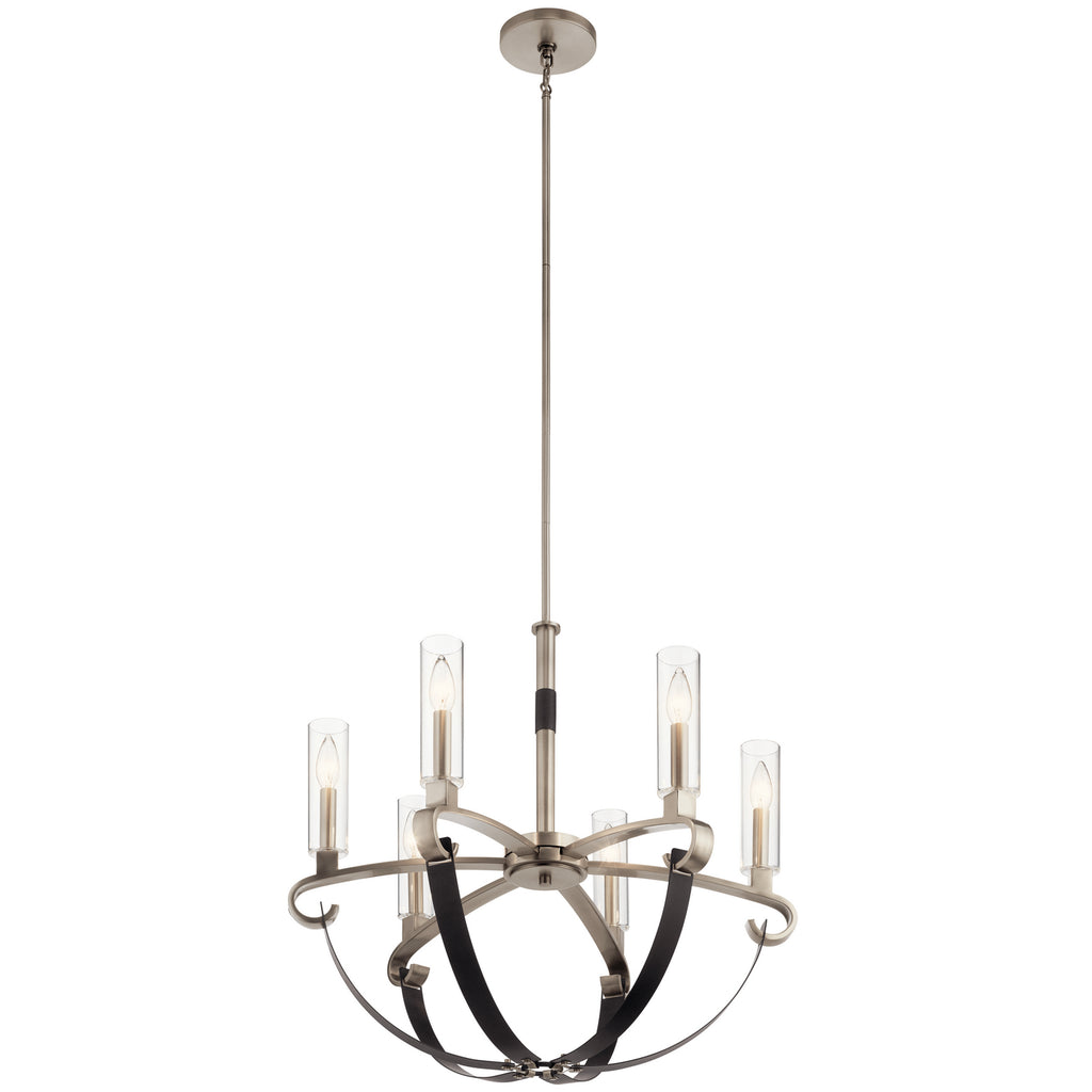 KICHLER 52015CLP Artem Six Light Chandelier Classic Pewter