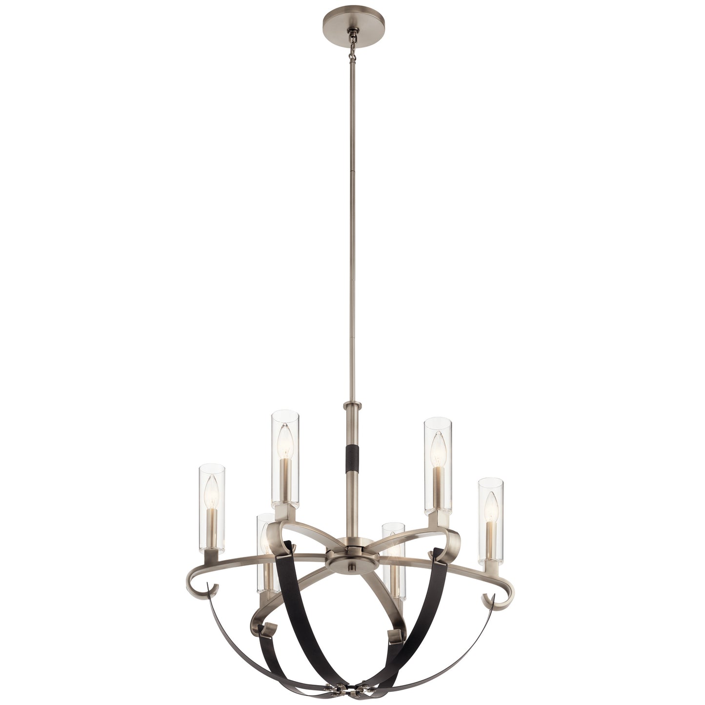 KICHLER 52015CLP Artem Six Light Chandelier Classic Pewter