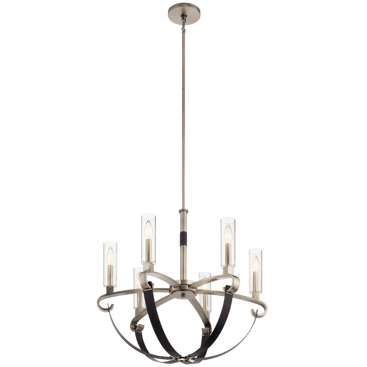 KICHLER 52015CLP Artem Six Light Chandelier Classic Pewter