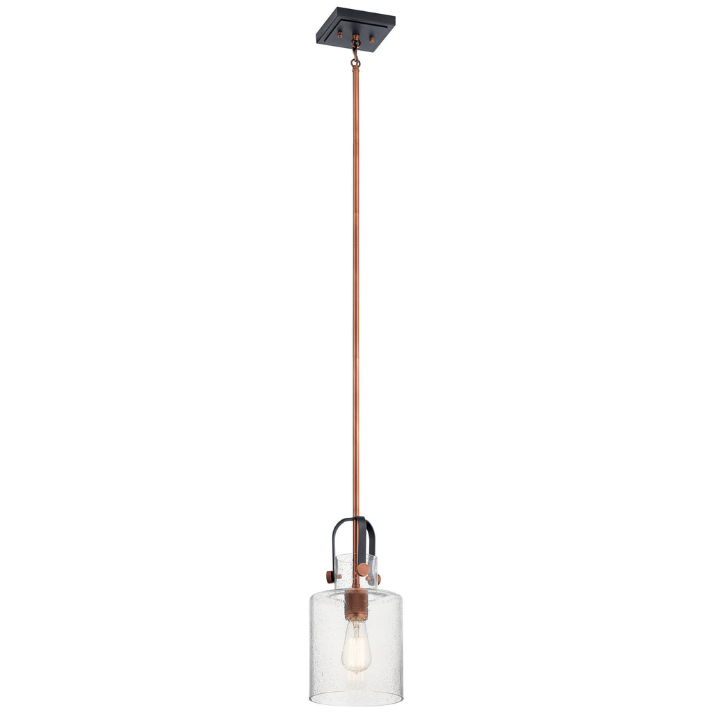 KICHLER 52035ACO Kitner 7" 1 Light Pendant Antique Copper
