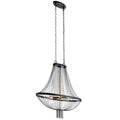 KICHLER 52048BKT Alexia 39.5" 5 Light Foyer Chandelier with Crystal Beads in Textured Black