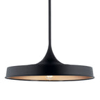 KICHLER 52096BK Elias 9.75" 1 Light Convertible Pendant Black