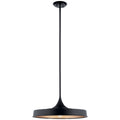 KICHLER 52096BK Elias 9.75" 1 Light Convertible Pendant Black
