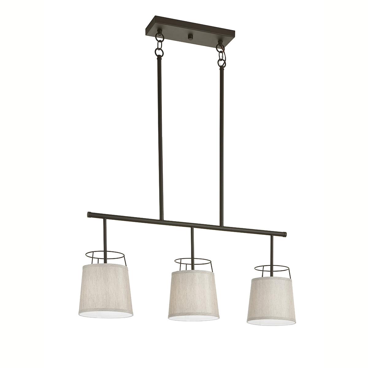 KICHLER 52263OZ Marika Three Light Linear Chandelier Olde Bronze