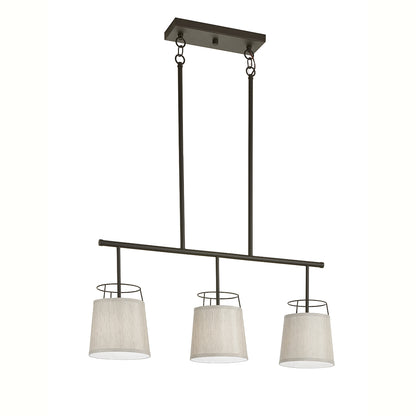 KICHLER 52263OZ Marika Three Light Linear Chandelier Olde Bronze