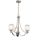KICHLER 52275NI Tula Three Light Chandelier/Semi Flush Mount Brushed Nickel