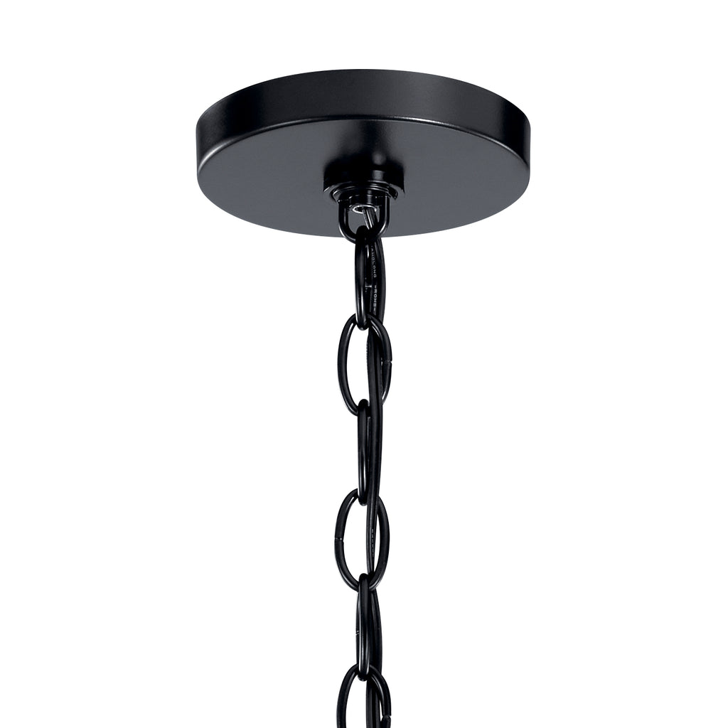 KICHLER 52304BK Capitol Hill 22" 6 Light Chandelier In Black