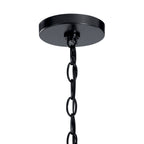 KICHLER 52304BK Capitol Hill 22" 6 Light Chandelier In Black