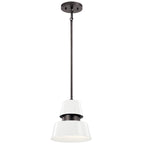KICHLER 59003WH Lozano 9.5" 1 Light Pendant White