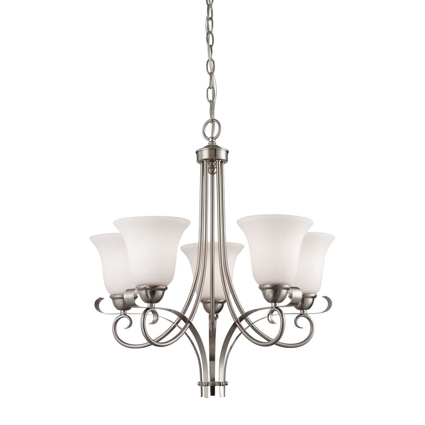 THOMAS 1005CH/20 Brighton 22'' Wide 5-Light Chandelier - Brushed Nickel