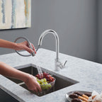 GROHE 32665003 Concetto Single-Handle Pull-Down Kitchen Faucet Dual Spray 1.75 GPM - Chrome