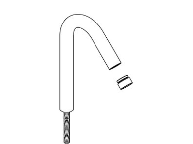 KOHLER Spout Assembly - Vibrant Brushed Nickel, K-1008140-BN