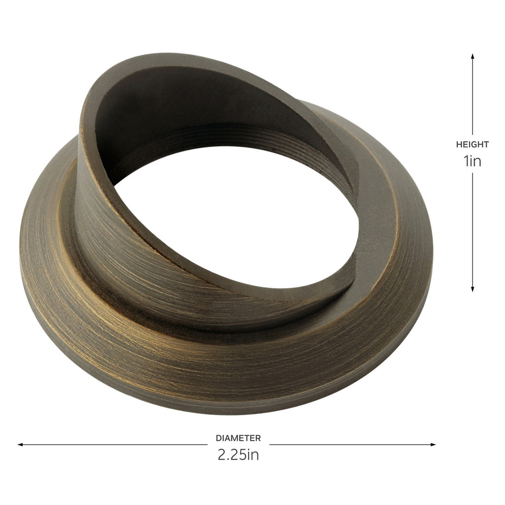 KICHLER 16142CBR Mini All-Purpose Cowl Accessory Centennial Brass