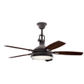 KICHLER 310018WZC Hatteras Bay 52"Ceiling Fan Weathered Zinc