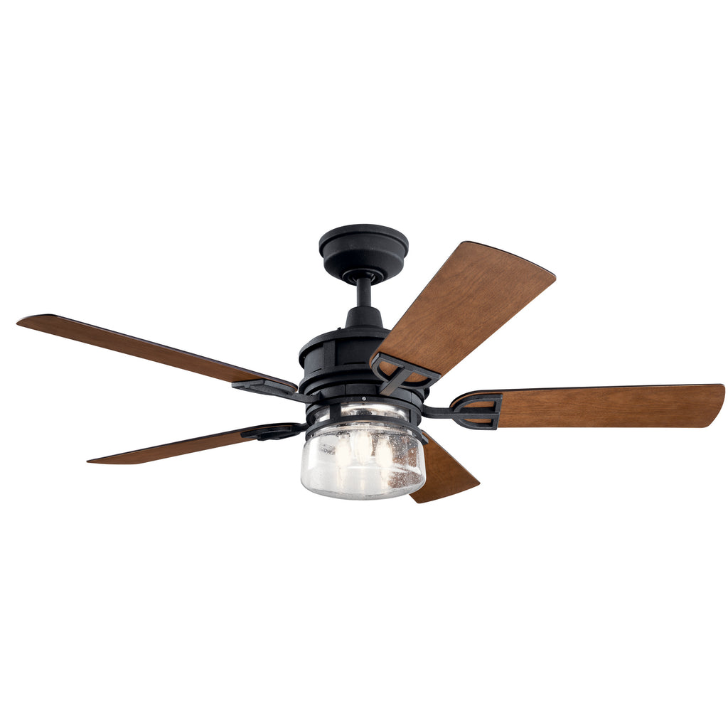 KICHLER 310239DBK Lyndon Patio Led 3000K 52" Fan Distressed Black