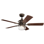 KICHLER 310239OZ Lyndon Patio Led 3000K 52" Fan Olde Bronze