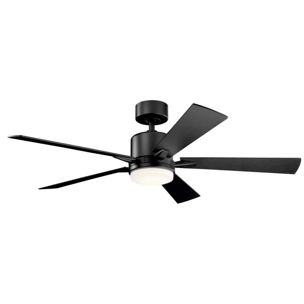KICHLER 330000SBK Lucian Led 3000K 52"" Fan Satin Black