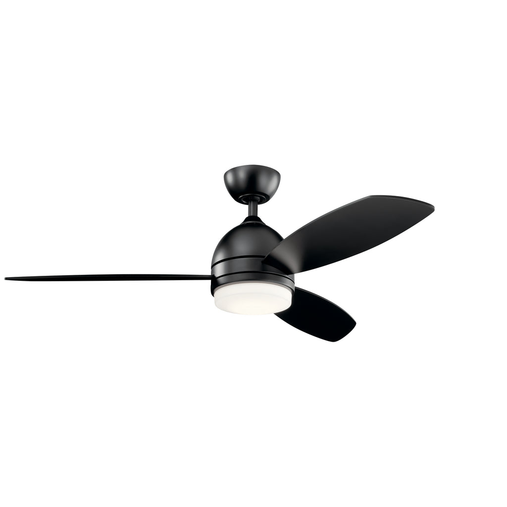 KICHLER 330002SBK Vassar Led 3000K 52" Fan Satin Black