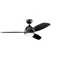 KICHLER 330002SBK Vassar Led 3000K 52" Fan Satin Black