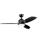 KICHLER 330002SBK Vassar Led 3000K 52" Fan Satin Black