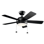 KICHLER 330171SBK Starkk Led 3000K 42" Fan Satin Black