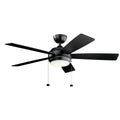 KICHLER 330174SBK Starkk Led 3000K 52" Fan Satin Black