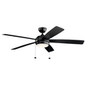 KICHLER 330180SBK Starkk Led 3000K 60" Fan Satin Black